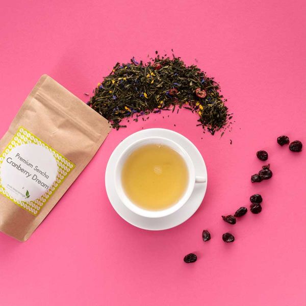 Aromatisierter Grüntee Sencha Cranberry Dream