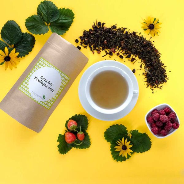 Aromatisierter Grüntee Sencha Fruitgarden