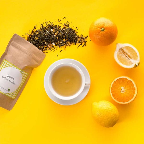 Aromatisierter Grüntee Sencha Grünschnabel