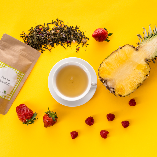 Aromatisierter Grüntee Sencha Hasenfuß