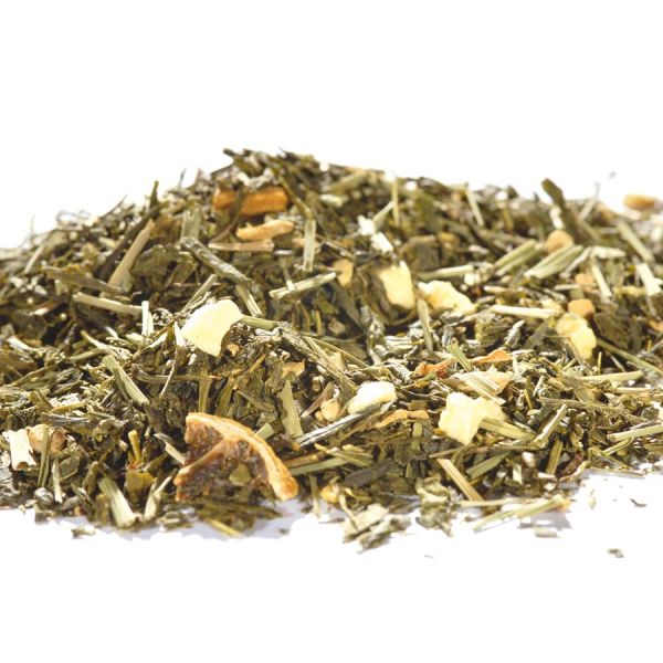 Aromatisierter Grüntee Sencha Ingwer Zitrone
