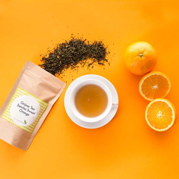 Aromatisierter Grüntee Sencha Sweet Orange