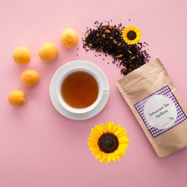 Aromatisierter Schwarztee Aprikose
