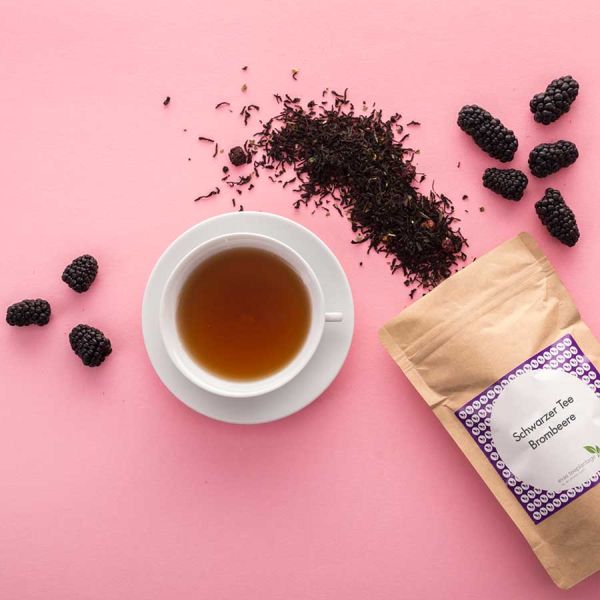 Aromatisierter Schwarztee Brombeere