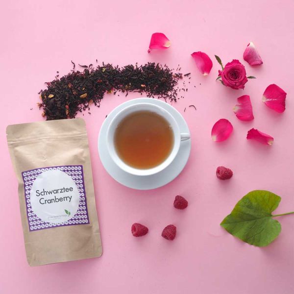 Aromatisierter Schwarztee Cranberry