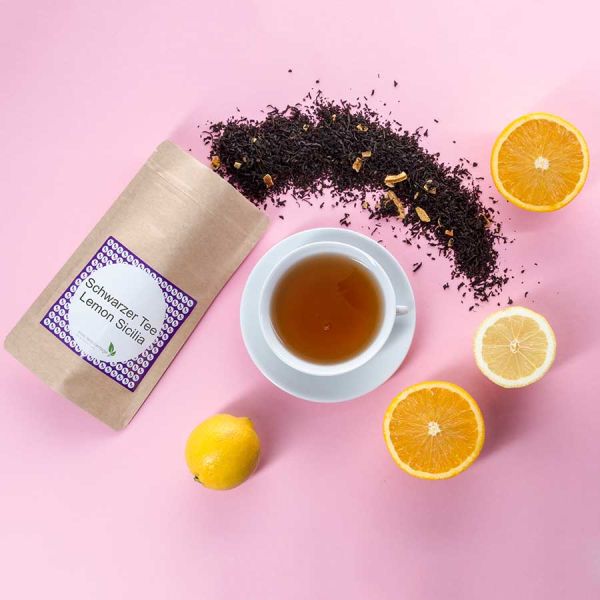 Aromatisierter Schwarztee Lemon Sicilia