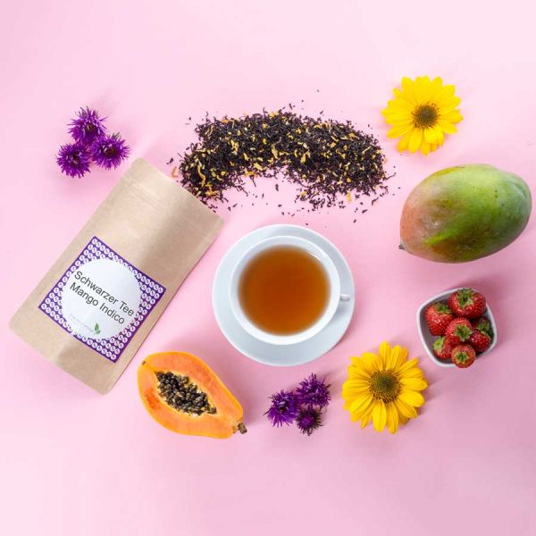 Aromatisierter Schwarztee Mango Indico