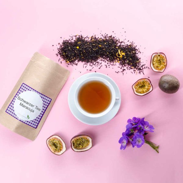 Aromatisierter Schwarztee Maracuja