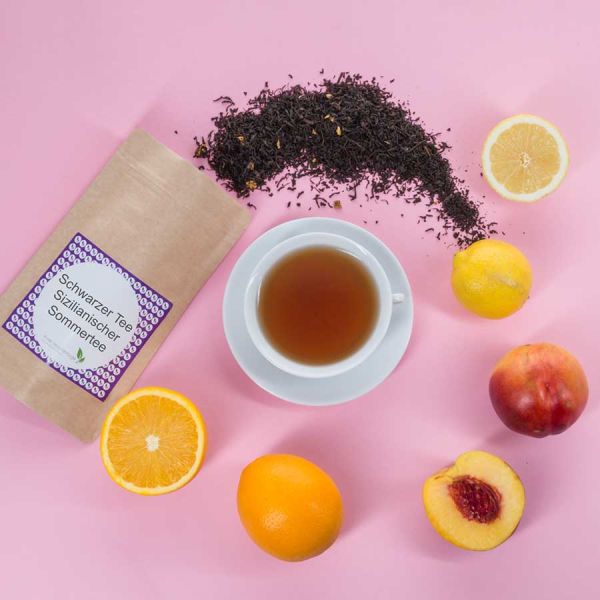 Aromatisierter Schwarztee Sizilianischer Sommertee
