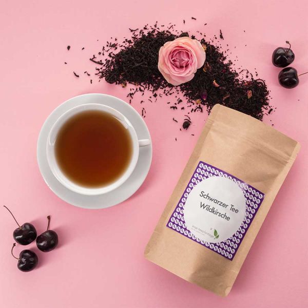 Aromatisierter Schwarztee Wildkirsche