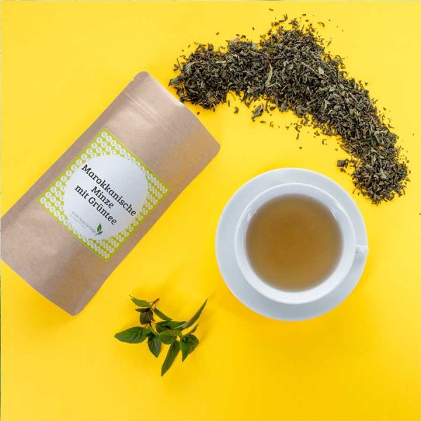 Kräutertee Marokkanische Minze mit Grüntee