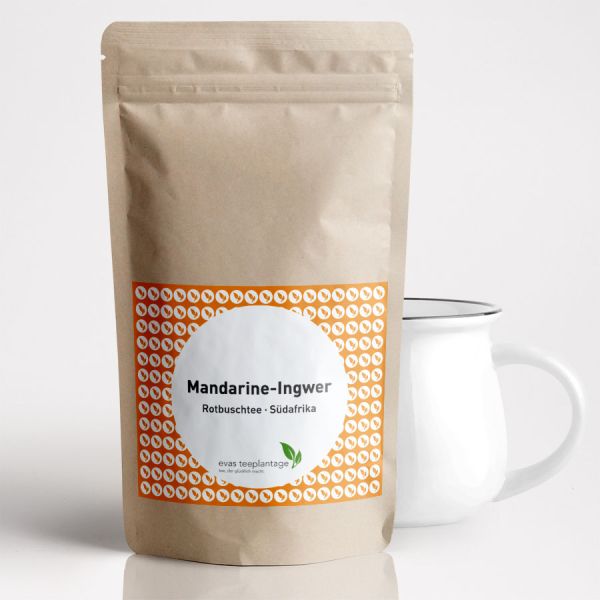Rotbuschtee Mandarine Ingwer