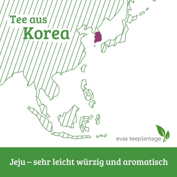 Grüntee aus Korea, Jeju