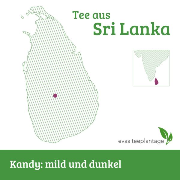Schwarztee aus Sri Lanka (Ceylon), Kandy