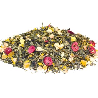 Sencha Cranberry liebt Holunderblüte