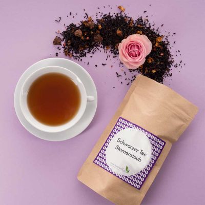 Schwarzer Tee Sternenstaub