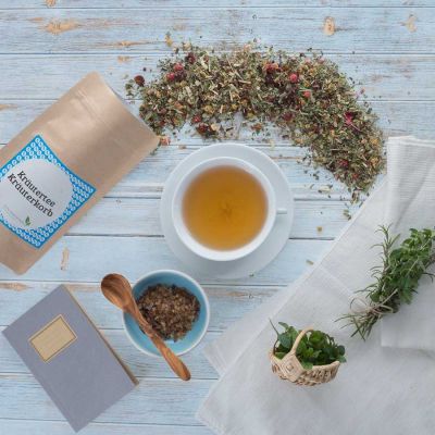 Kräutertee Kräuterkorb